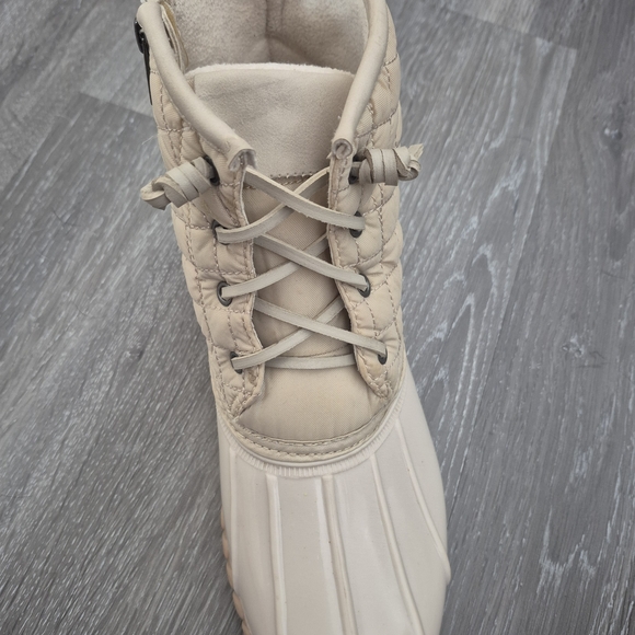 SO Women's Lace Up Boots - Beige - Picture 6 of 8